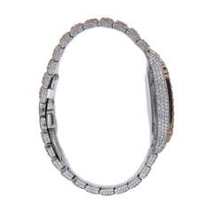 CS SKELETON TWO-TONE | Stainless Steel 41mm Moissanite Watch