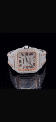 Stainless Steel 41mm 26 Carat Moissanite Watch