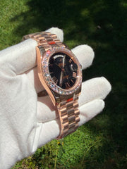 Rolex Moissanite Watch (First Copy)