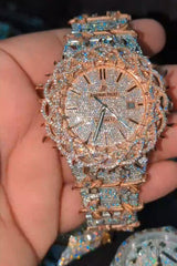 AP Fully Custom Stainless Steel 41mm Moissanite Watch