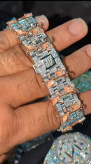 AP Fully Custom Stainless Steel 41mm Moissanite Watch