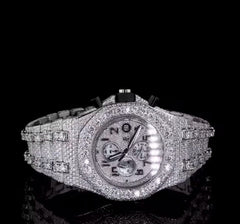 AP Fully Stainless Steel 41mm Moissanite Watch