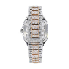 CS SKELETON TWO-TONE | Stainless Steel 41mm Moissanite Watch