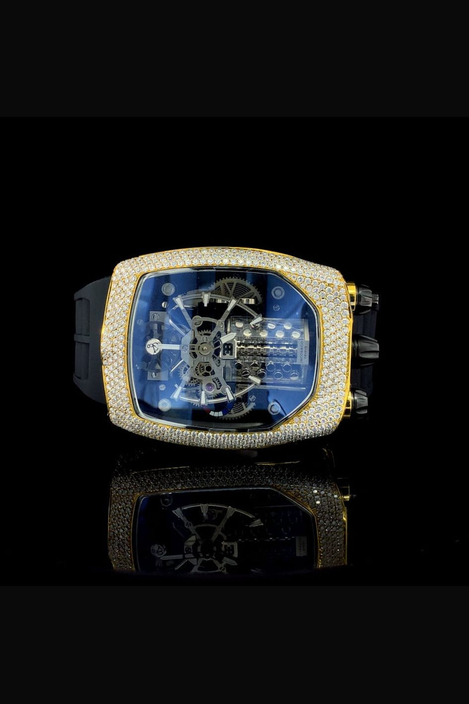 Luxury Iced Out Automatic Moissanite Watch