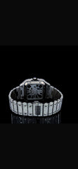 Stainless Steel 41mm Moissanite Watch