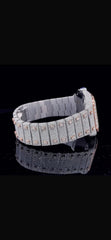 Stainless Steel 41mm 26 Carat Moissanite Watch