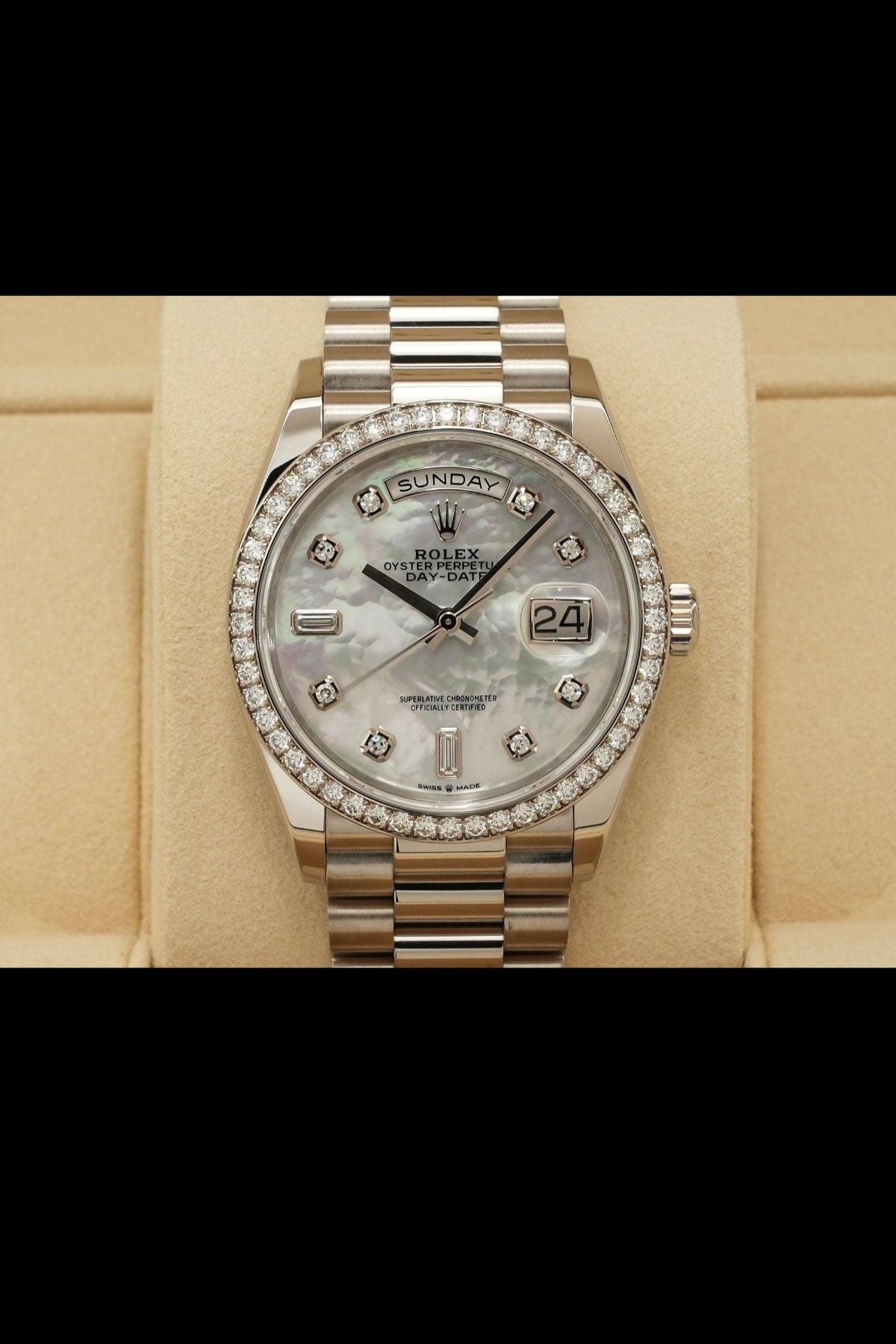 Rolex Moissanite Watch (First Copy)