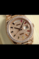 Rolex Moissanite Watch (First Copy)