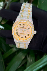 AP Stainless Steel 41mm Moissanite Watch