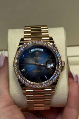 Rolex Moissanite Watch (First Copy)