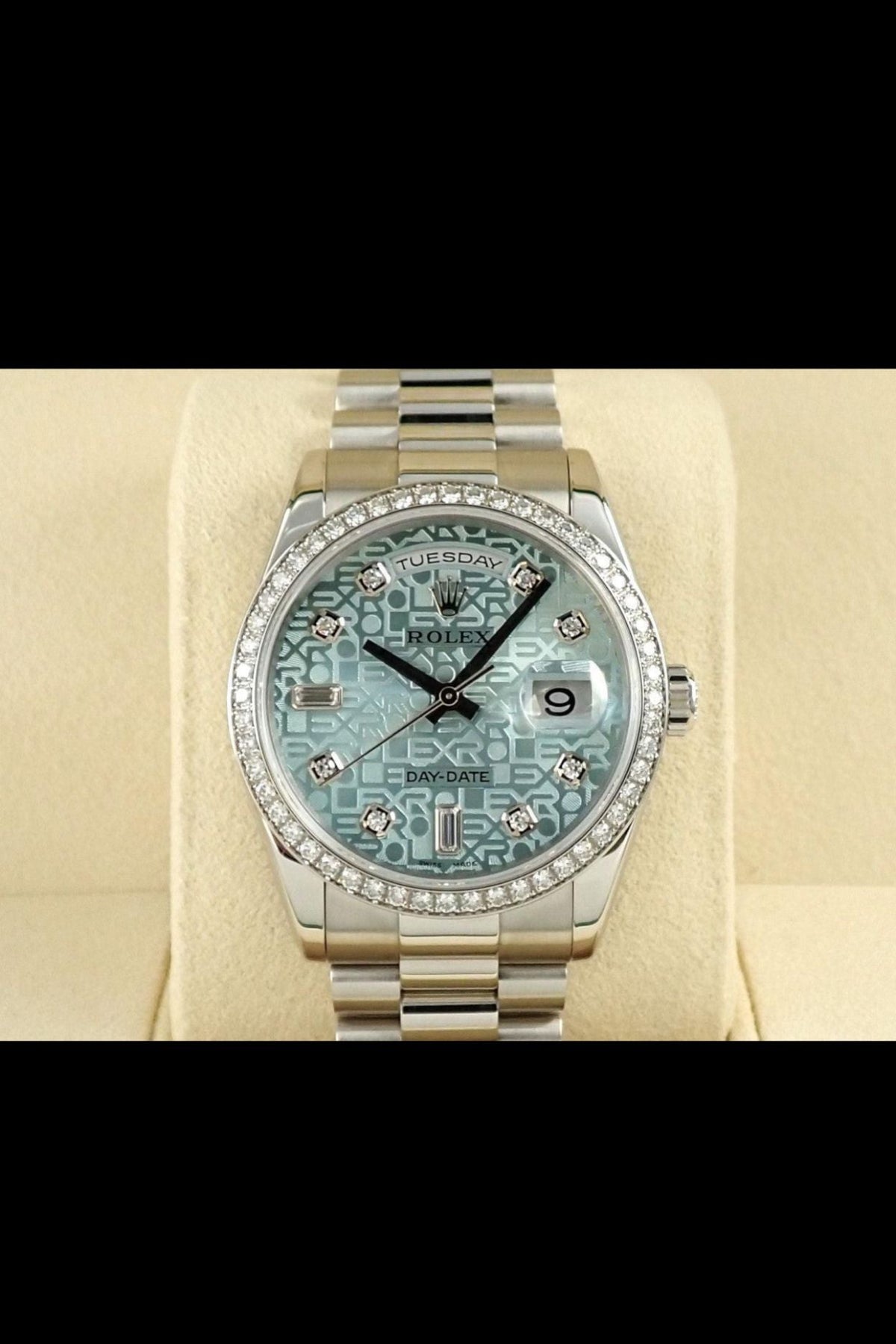 Rolex Moissanite Watch (First Copy)