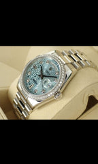 Rolex Moissanite Watch (First Copy)